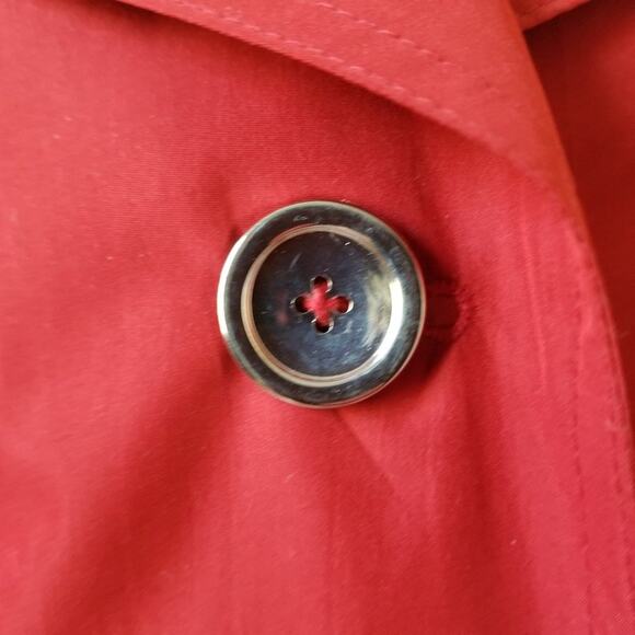 COVINGTON Outerwear Red Taffeta Classic - Size L - Picture 10 of 10